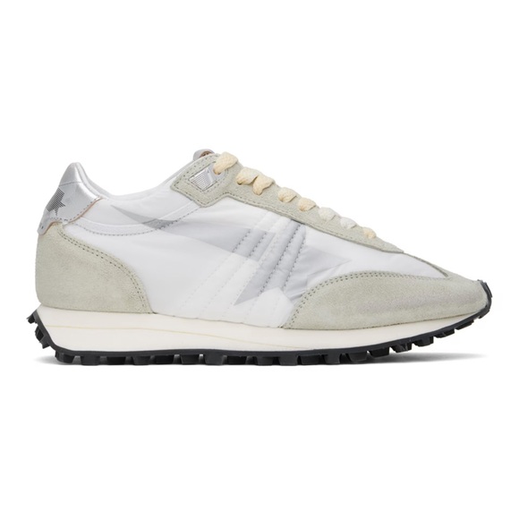 Golden Goose Gray & White Running Marathon M77 Sneakers - Picture 4 of 12